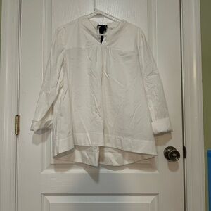 Crown & Ivy Cream Long Sleeve Blouse